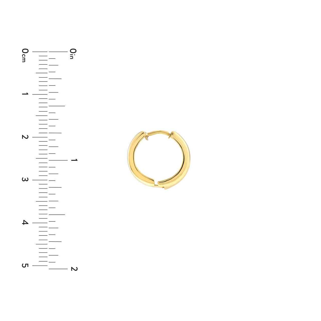 14K Gold - Effortless Sensation Two-Tone Hoop Earrings