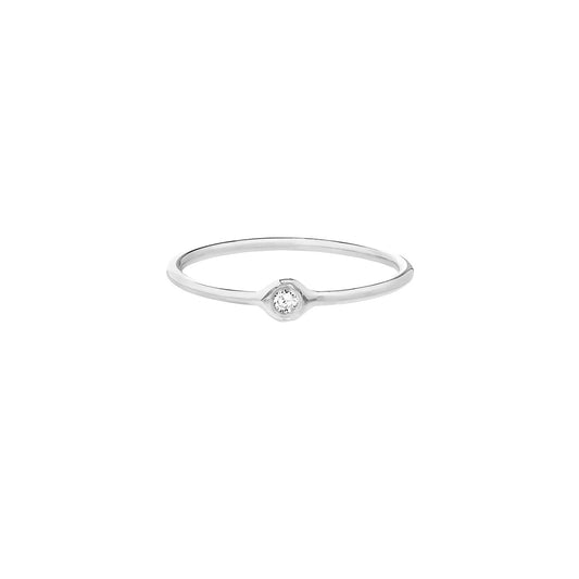 14K Gold - The Poise Round Diamond ring