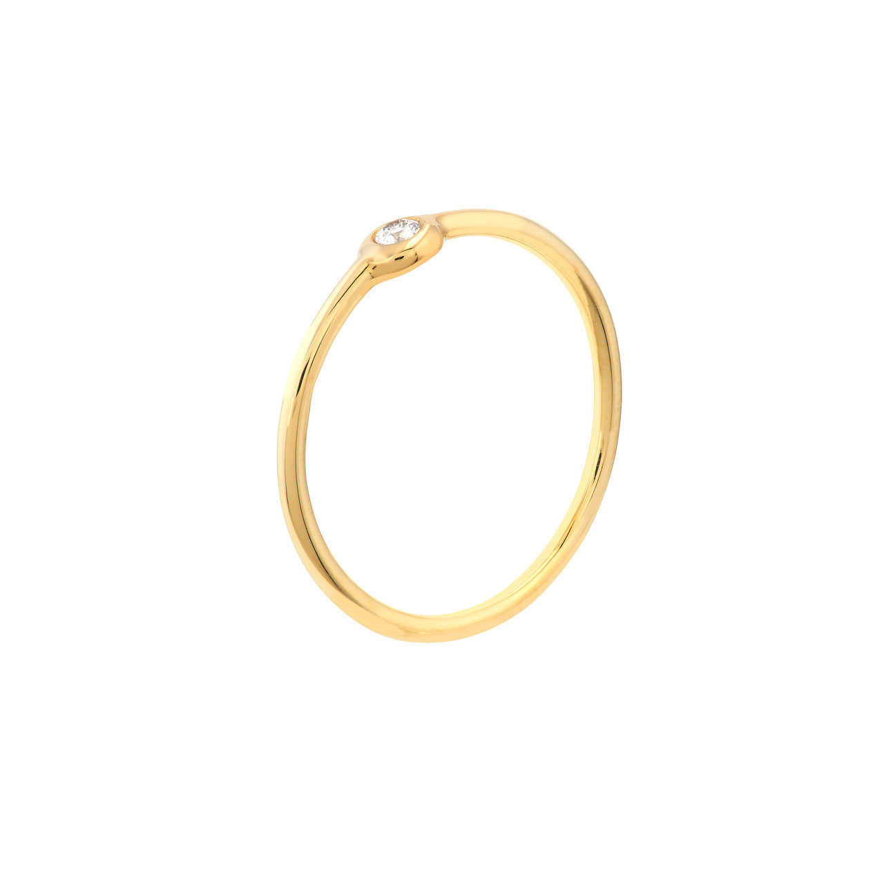 14K Gold - The Poise Round Diamond ring