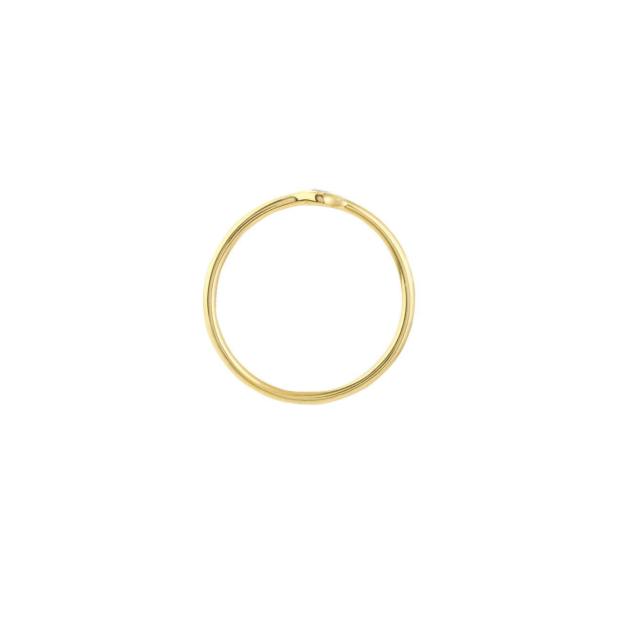 14K Gold - The Poise Round Diamond ring