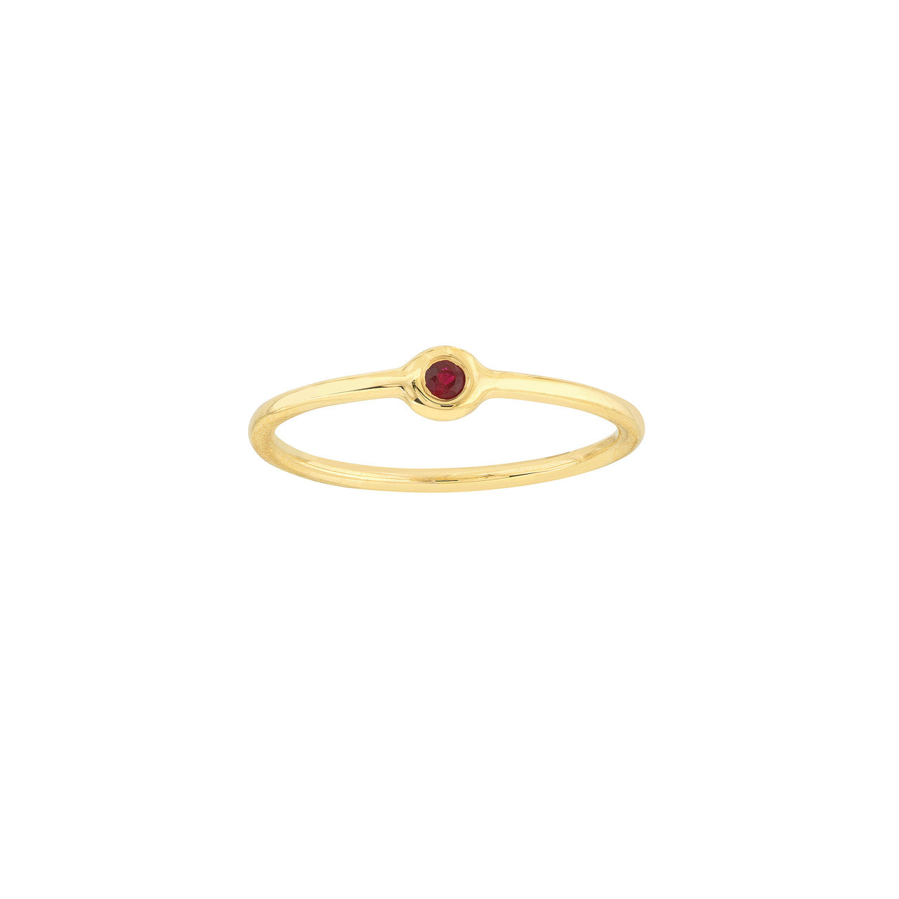 14K Gold - Exquisite JULY Ruby Ring