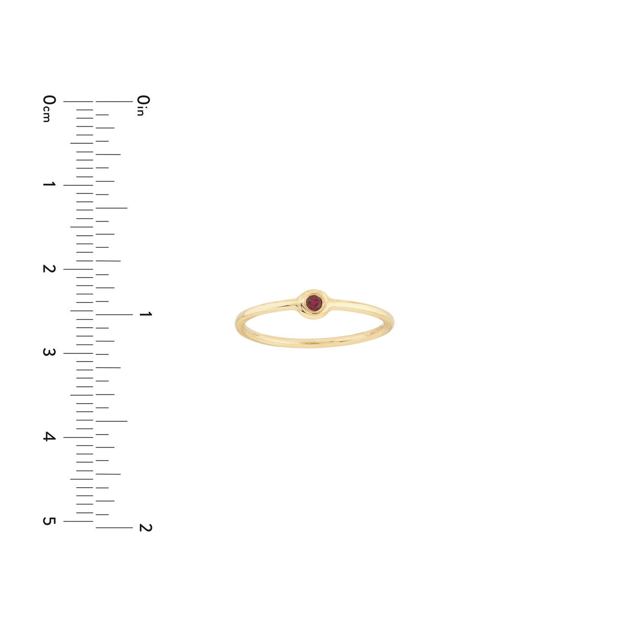 14K Gold - Exquisite JULY Ruby Ring