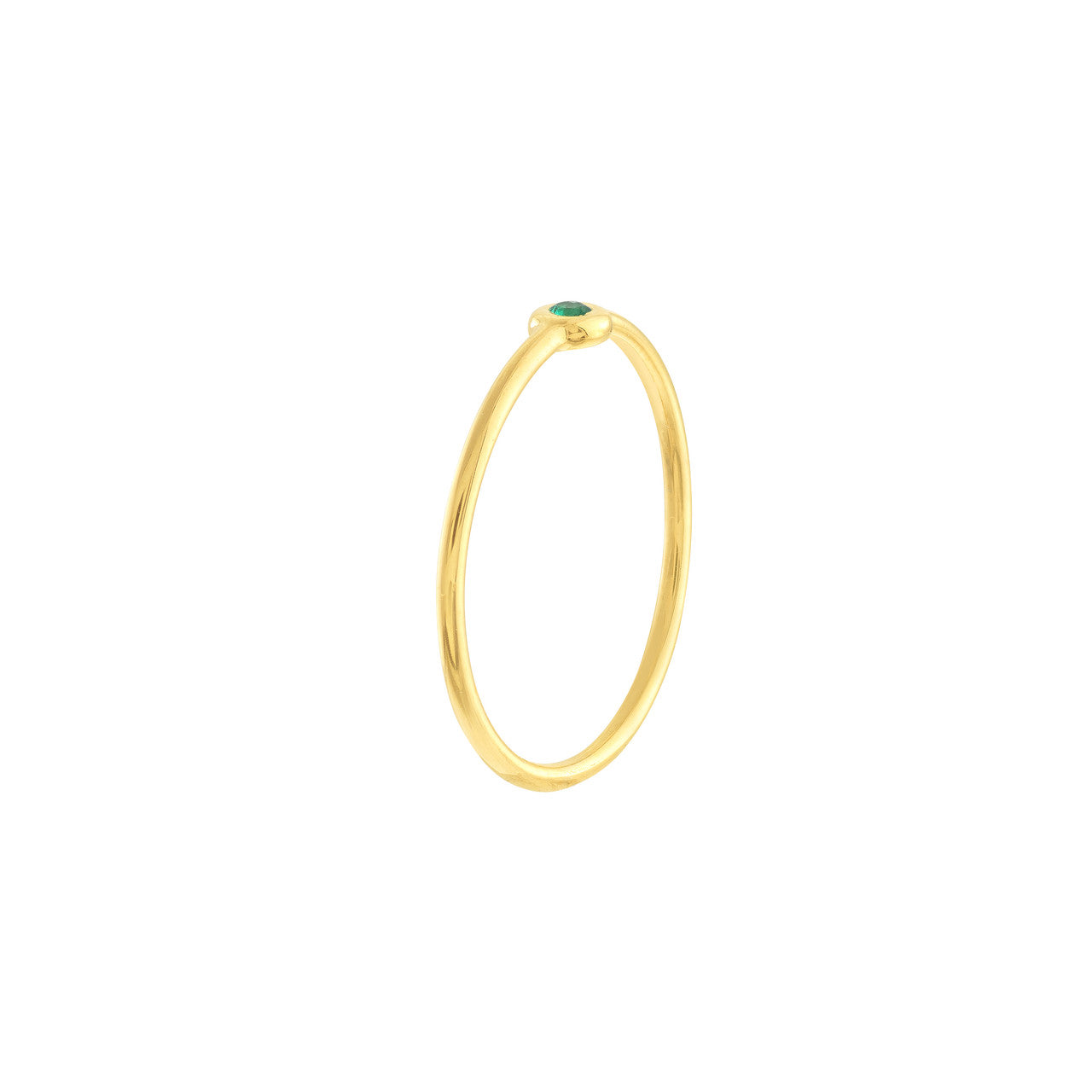 14K Gold - Emerald Mind Ring