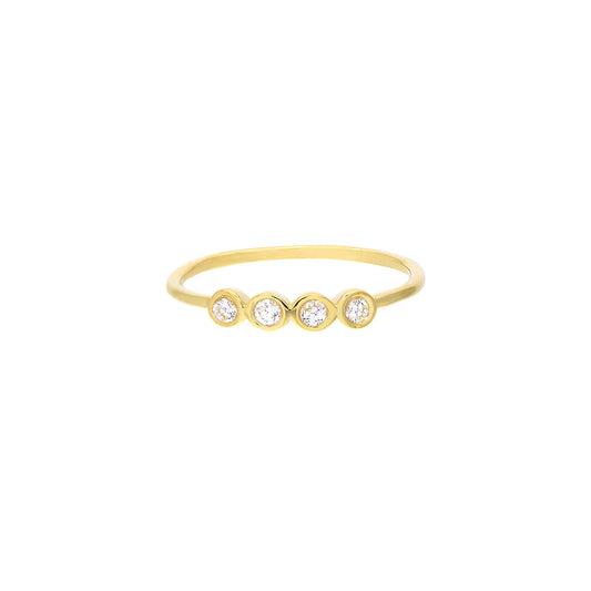 14K Gold - Signature Four-Diamond Ring