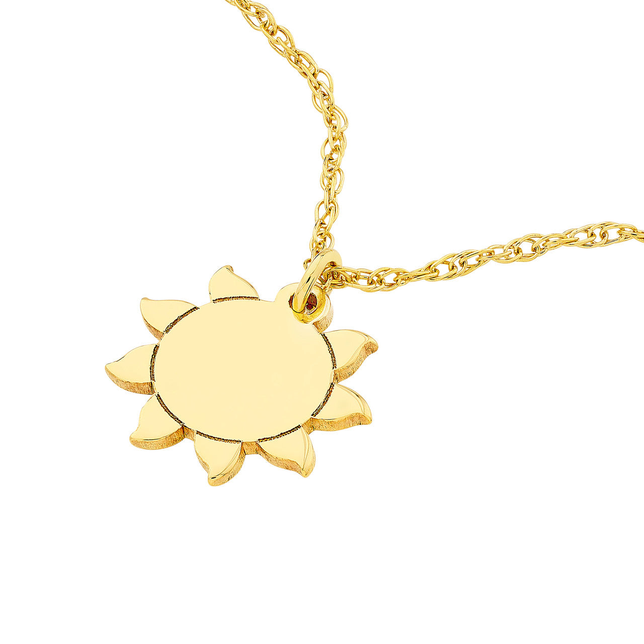 14K Solid Gold - Golden Sunshine Necklace