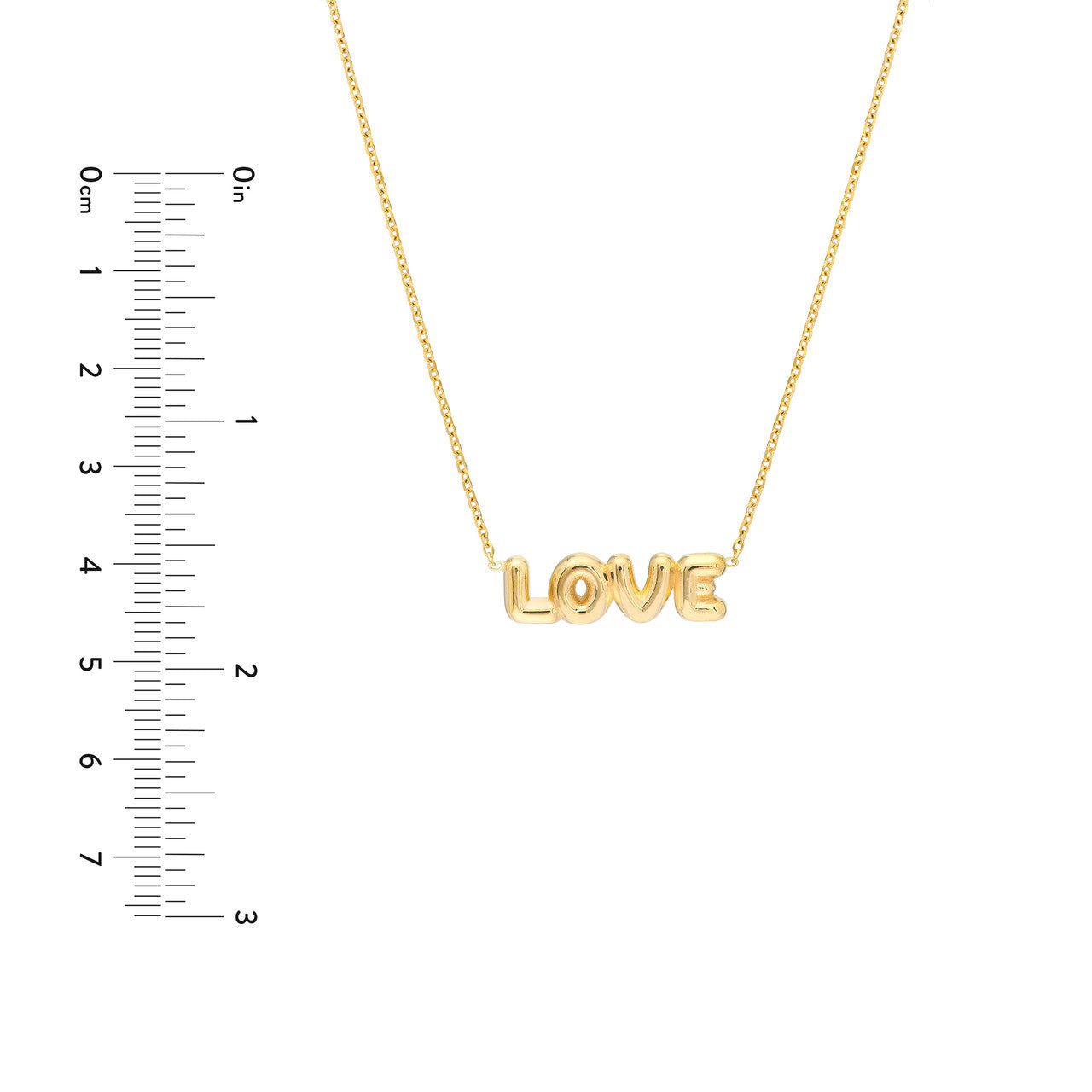 14k Gold- Love Pendant