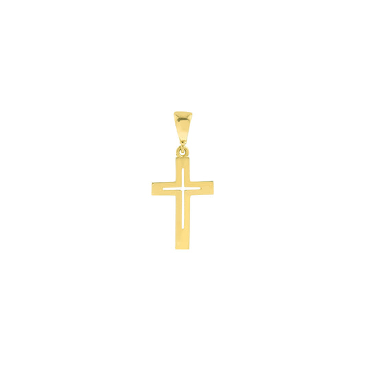 14K Gold - Every Day Cross Pendant