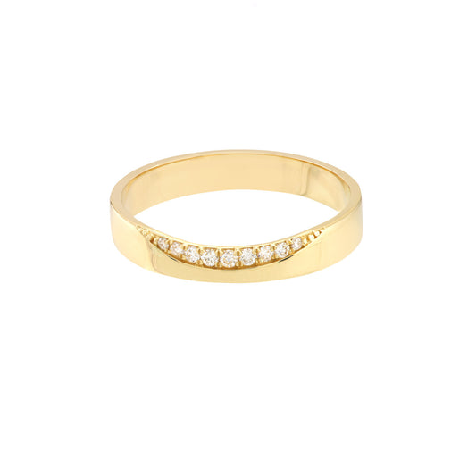 14K Gold -Edge of Wave Ring