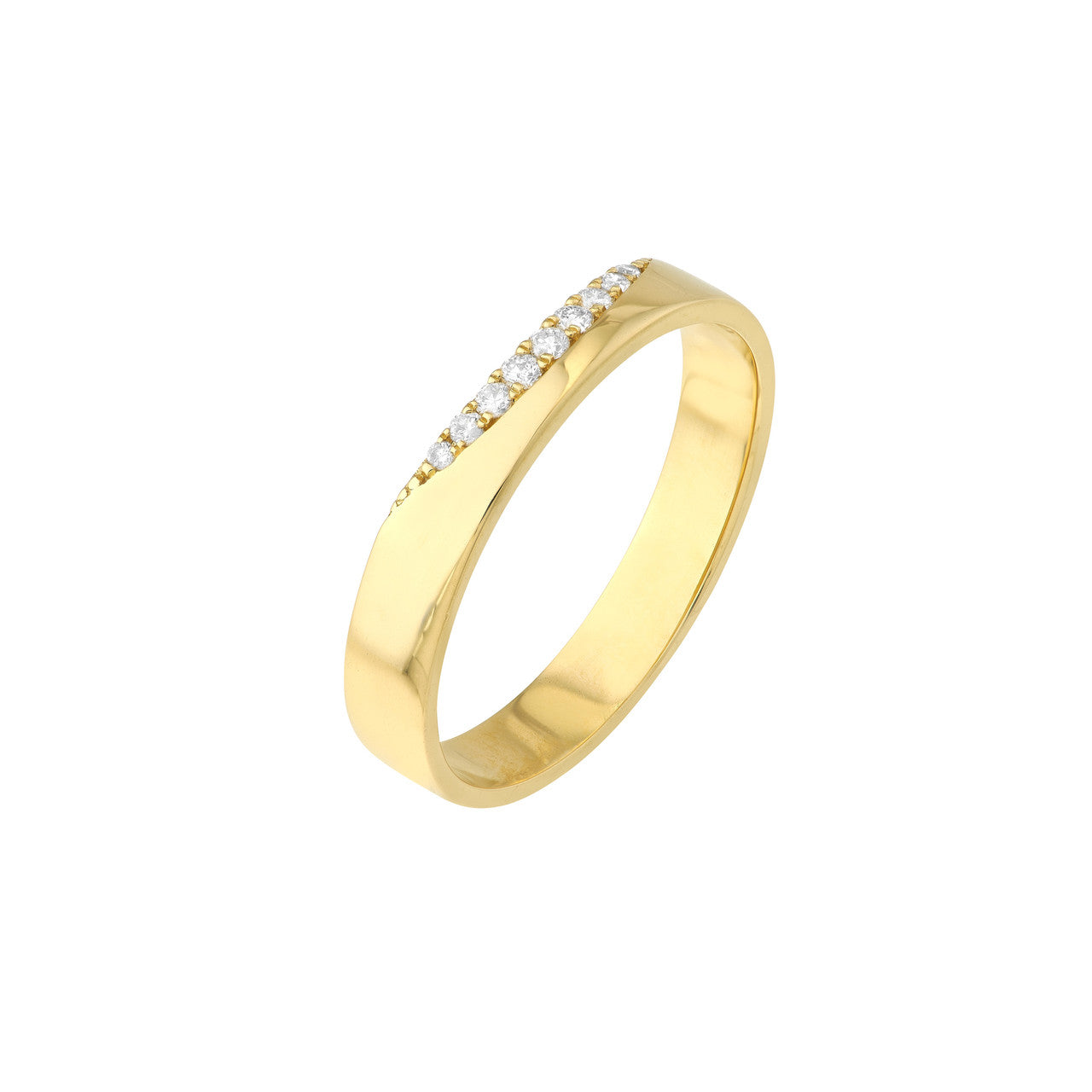 14K Gold -Edge of Wave Ring