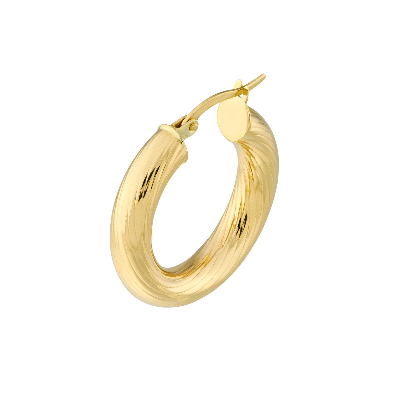 14K Gold - Effortless Glamour Hoop Earrings