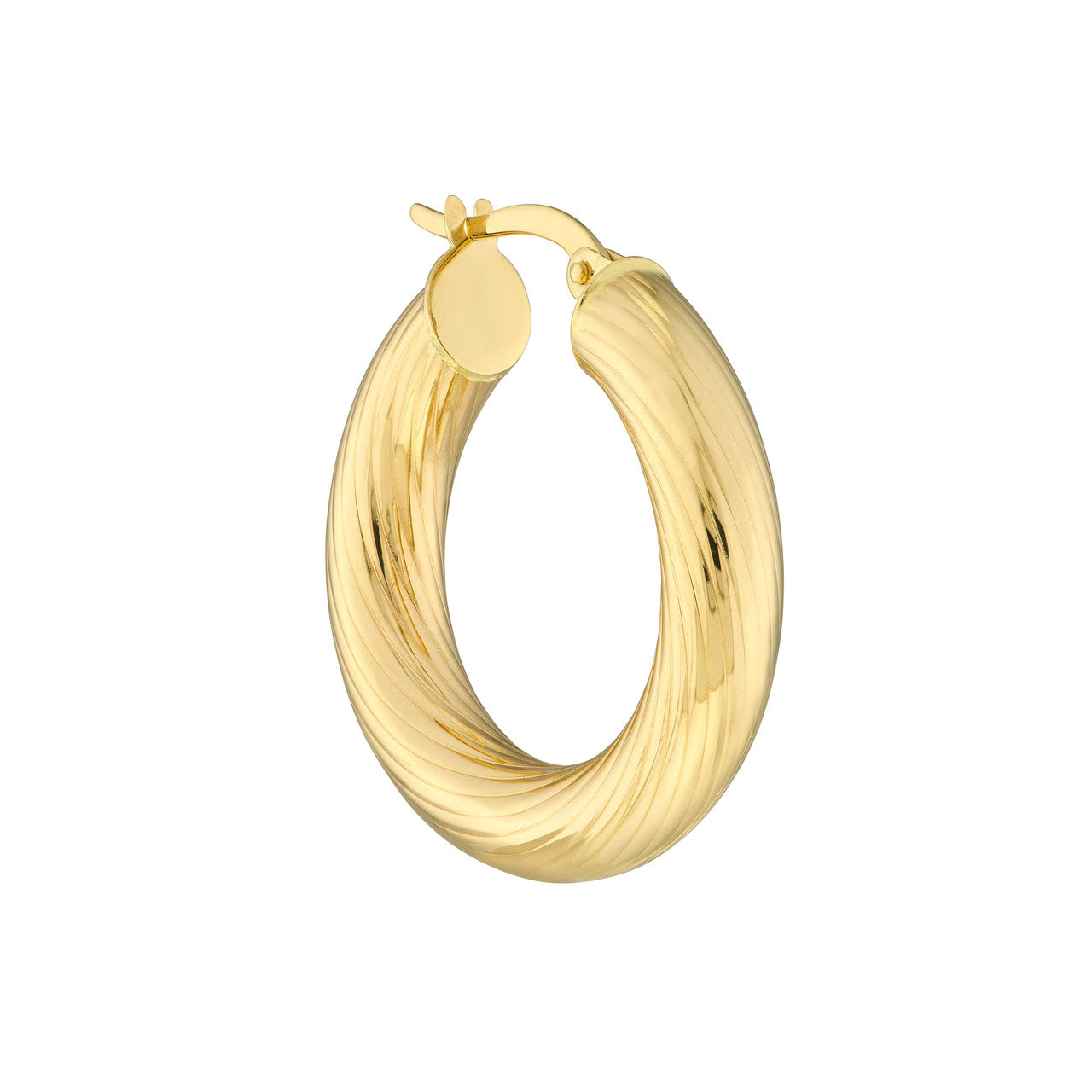 14K Gold - Effortless Glamour Hoop Earrings