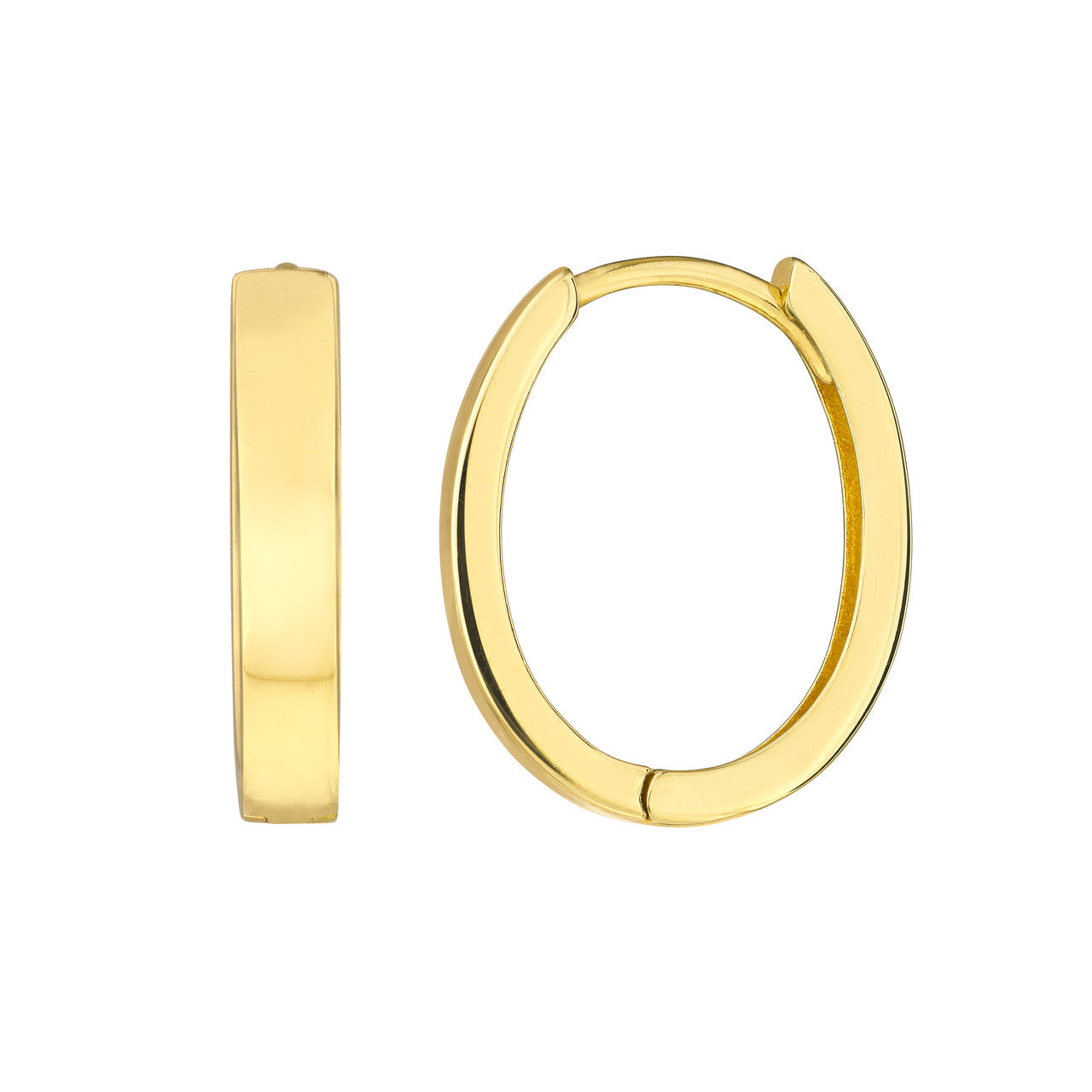 10K Gold - Effortless Style Hoop Earrings