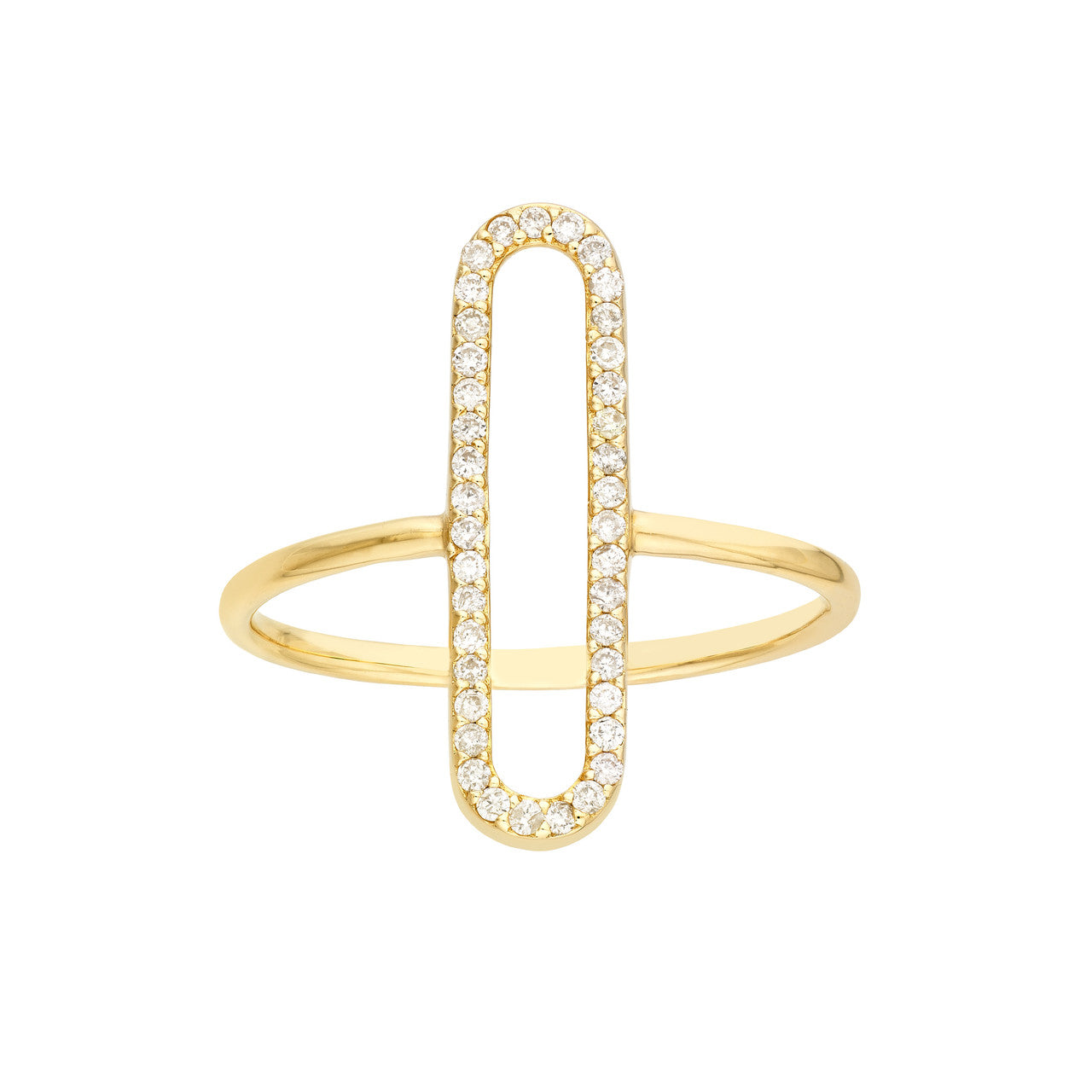 14K Gold - Eternal Clip Diamond Ring